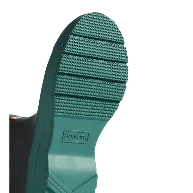 Turquoise Hunter PLAY Short Rain Boots Rain Boots | OCEFNX-259