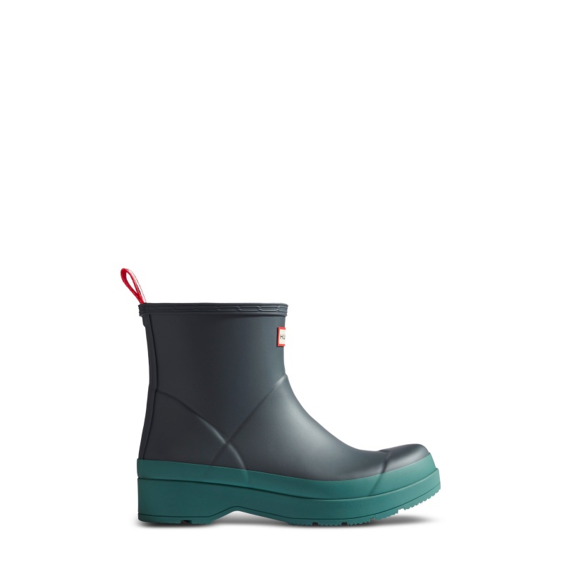 Turquoise Hunter PLAY Short Rain Boots Rain Boots | OCEFNX-259