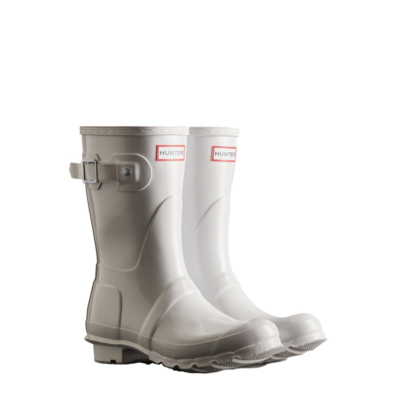 White Hunter Original Short Gloss Rain Boots Rain Boots | PLFOSV-160